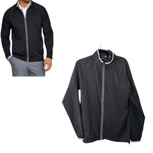 Under Armour Storm Windstrike Golf Zipper Jacket Black Size Medium NEW with Tags